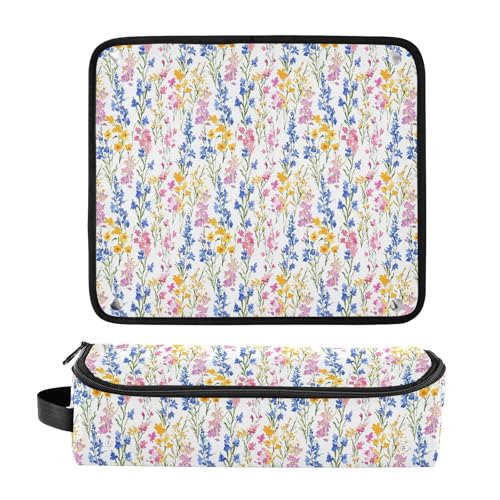 Bolsa de Viaje para Herramientas de Cabello y Tapete Resistente al Calor Portable para Planchas, Alaciadoras y Rizadoras miniatura 3