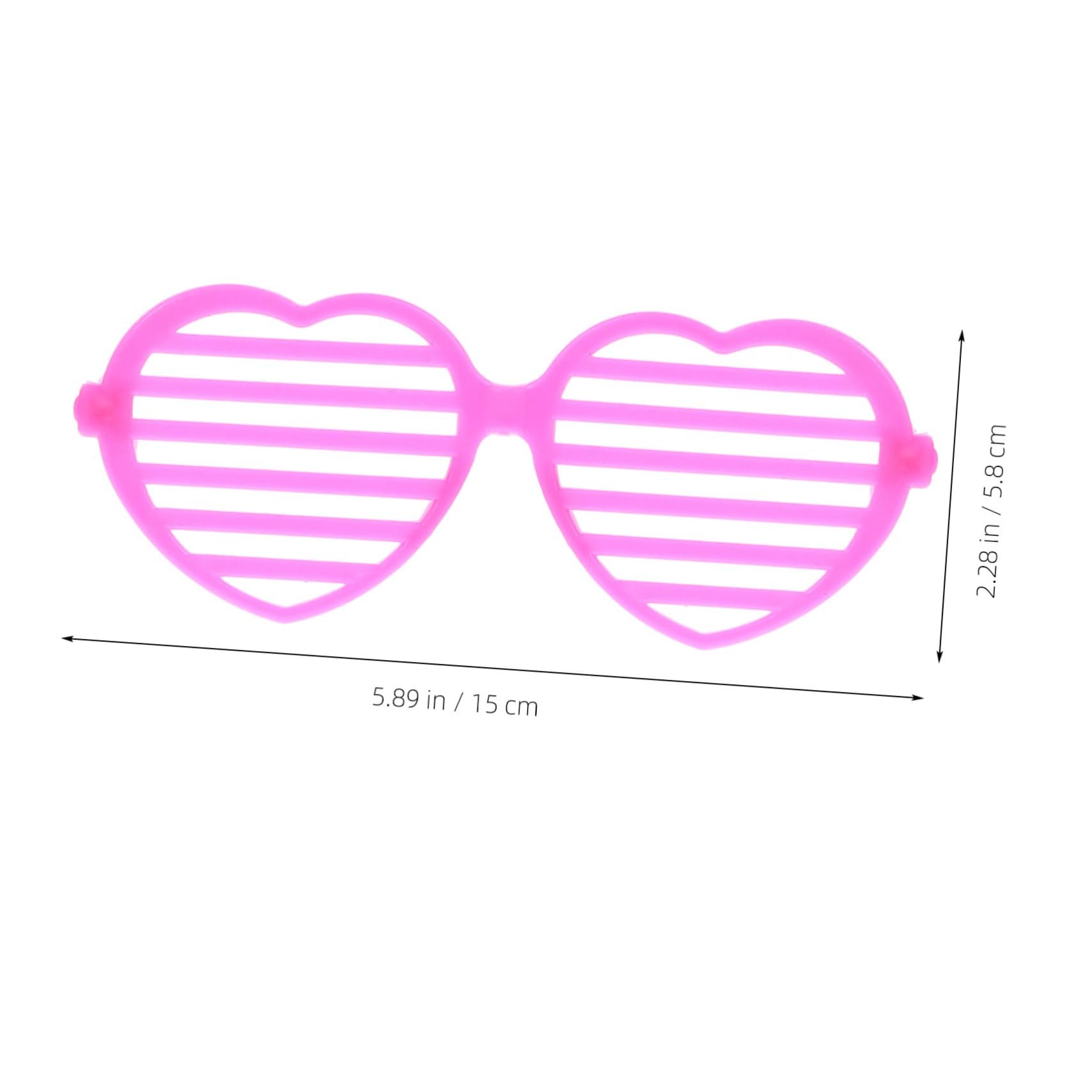 Homoyoyo Valentine Day Party Supplies 12pcs Light up Glasses Heart Shape Decorative