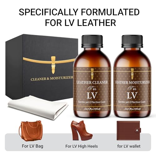 Leather Cleaner & Moisturizer Set for Louis Vuitton, Shine Your Louis Vuitton and Smell New, Gently Soften and Rejuvenate Vachetta Leather, Remove Stains & Cover Minor Scratches for All Luxury Brands - Image 3