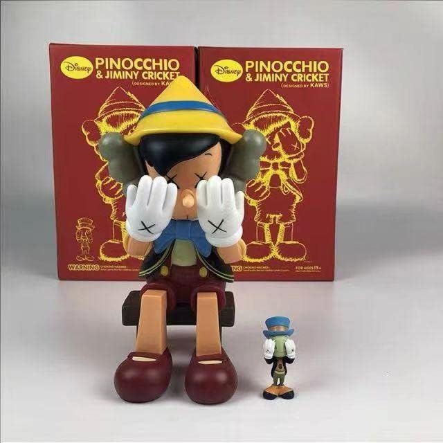 Amazon.co.jp KAWS Sitting Pinocchio Figure Hobbies