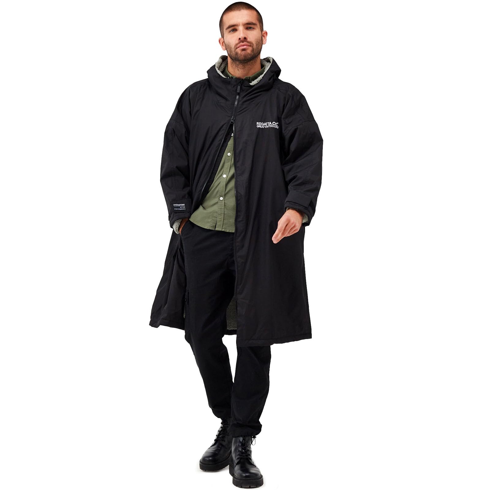 Regatta Mens Waterproof Robe Adults Black XS