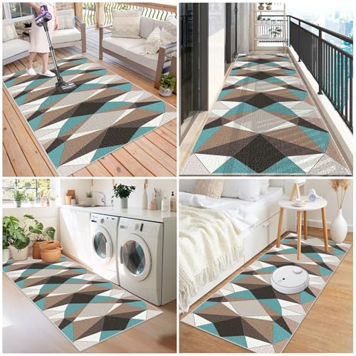 Alfombra cocina corredor pasillo larga de diseño textil compacto y duradero 7