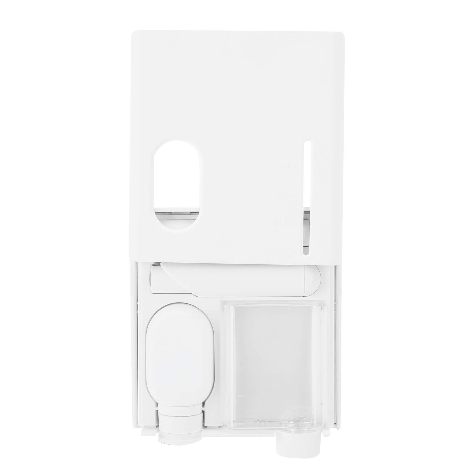 Tragbare Mundpflege-Zahnpasta-Box-Set, Bart-Reiseset, Toilettenartikel, Aufbewahrungsbox, kompakt, leicht, ABS, Reiseutensilien für Männer, Frauen, unterwegs, (Weißes Mundpflegeset)