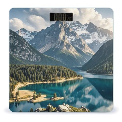 Báscula Digital de Baño con Plataforma Ancha y Alta Precisión miniatura 1