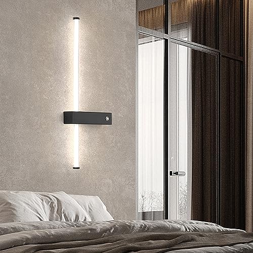 Lámpara de pared moderna con interruptor para iluminar y decorar tu dormitorio de forma lineal 8