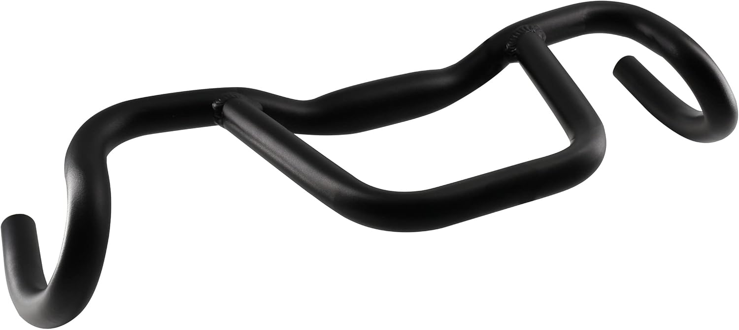 Bicycle Drop Handlebar Aluminum Alloy Round Tube Gravel Handlebar 31.8 Diameter, 420mm-520mm, 20mm Sink Height, for Touring Bikes