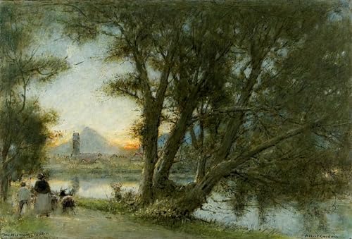 Tableau Albert Goodwin impression sur toile 60x90cm pour décoration salon