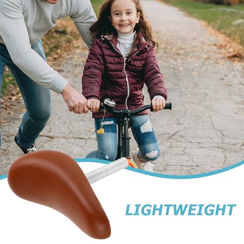 Asiento de bicicleta de PU marrón claro MERRYHAPY diseño ergonómico 4