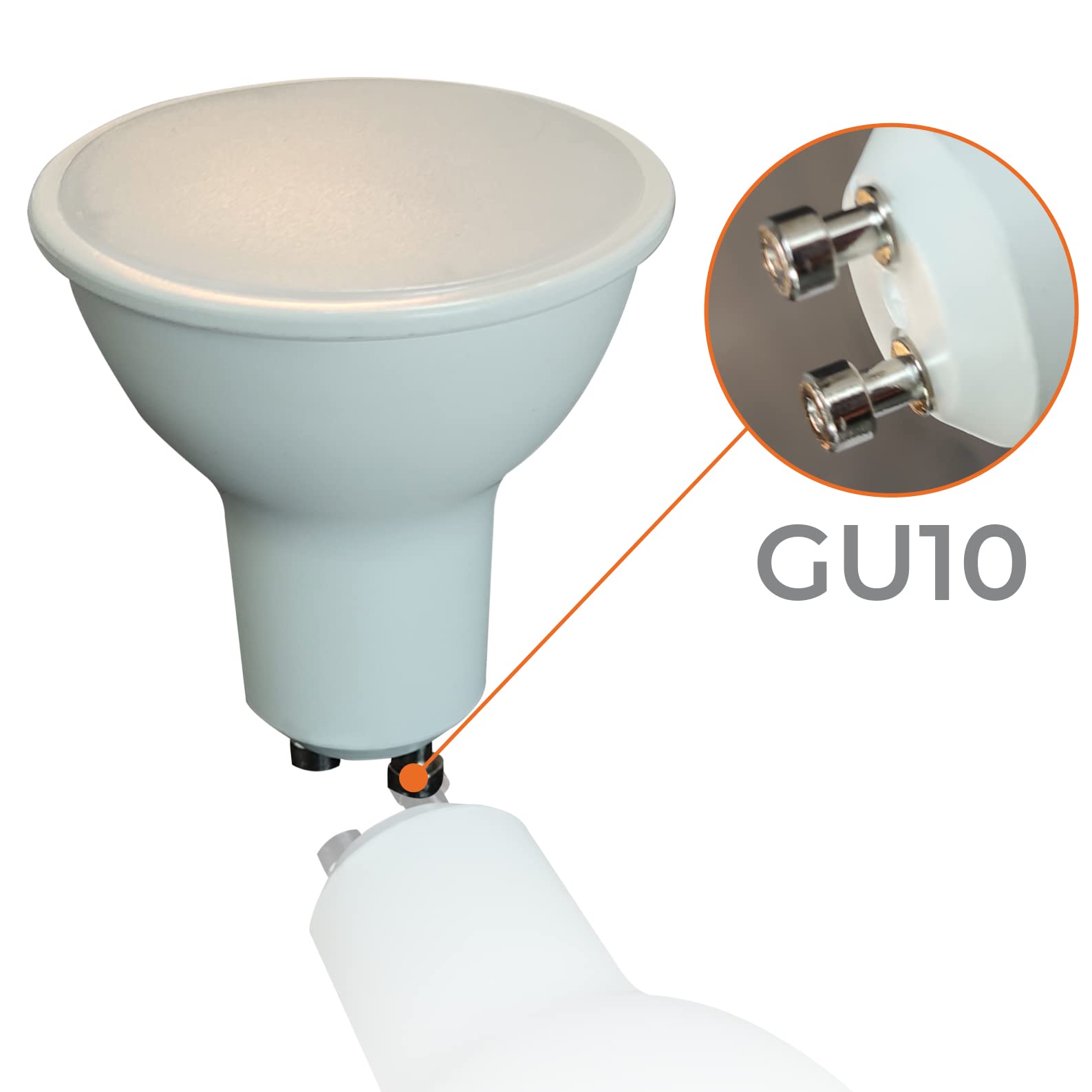 LED ATOMANT 50x Bombilla LED GU10 7W Regulable Color Luz Neutra 680lm