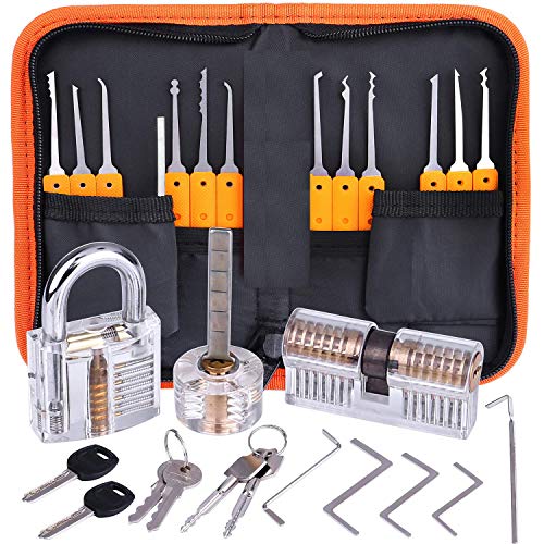 17pcs Repair Gift Kits Set with 3 Locks (Orange)