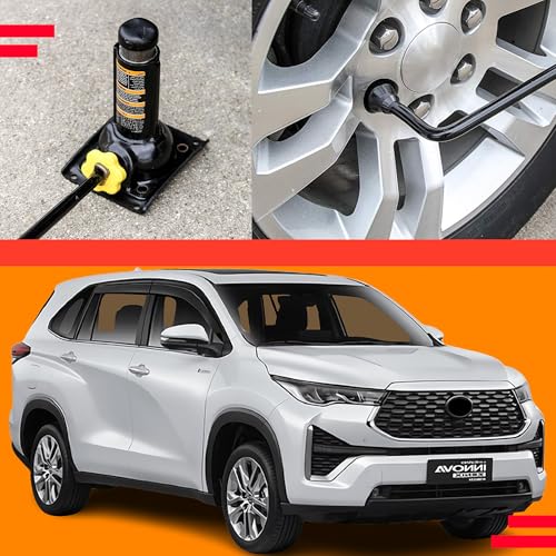 Image of Spare Tire Tool Kit for 2004-20014 Ford F-150 | Heavy-Duty Tire Removal Tool Kit with Spare Tire Lowering Tool, Lug Nut Wrench, & Hook | Compatible with Toyota and Dodge Trucks | Tire Replacement Kit