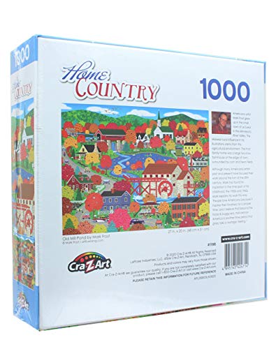 RoseArt - Home Country - Old Mill Pond - 1000 Piece Jigsaw Puzzle for Adults3