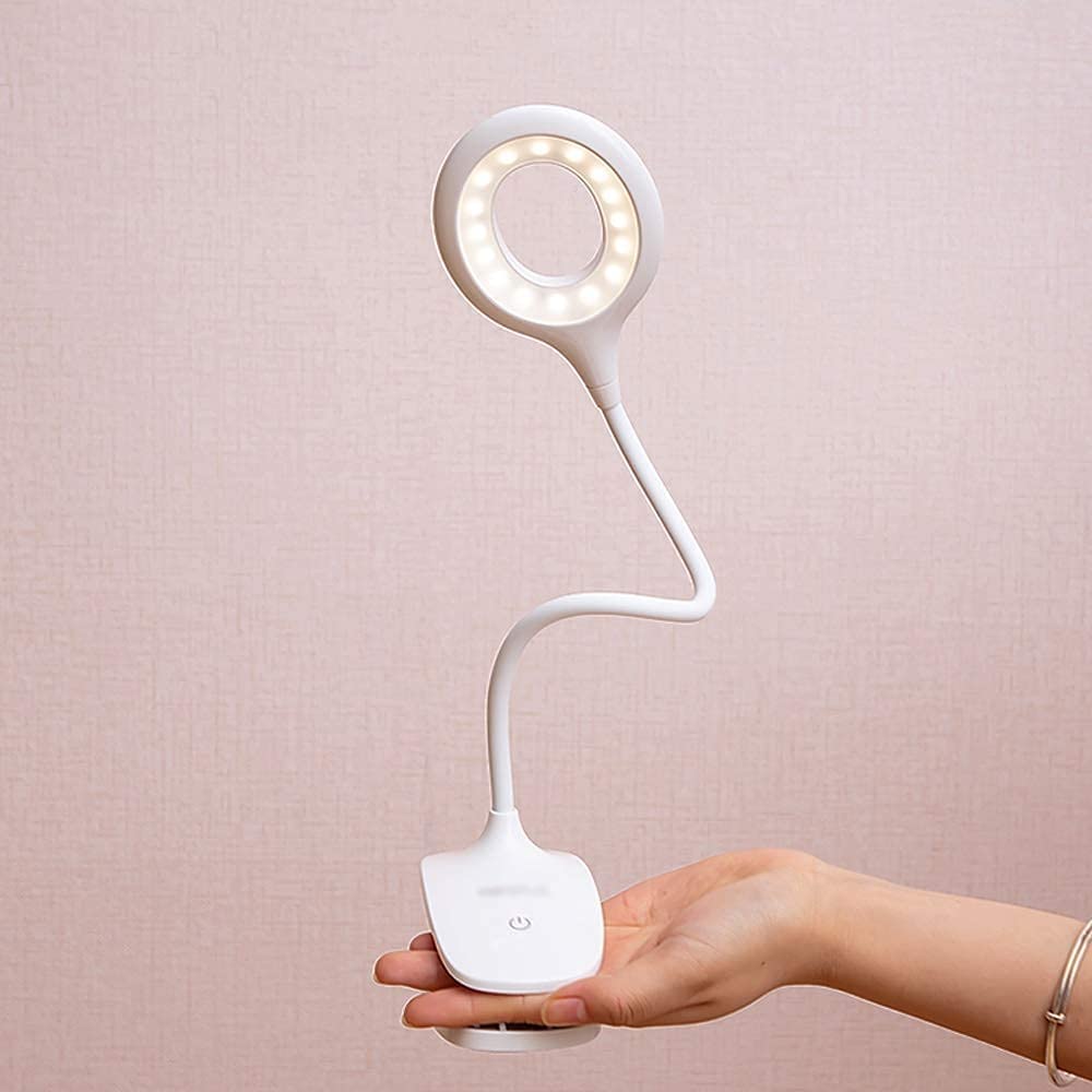 Lampe Bureau Lampe de Bureau Lampe de Lecture Rechargeable LED Lampe De Bureau Lecture Protection Des Yeux Lampe De Table Pince Lampe De Bureau Collège Étudiant Lampe De Bureau Bureau D'étude Lampe de