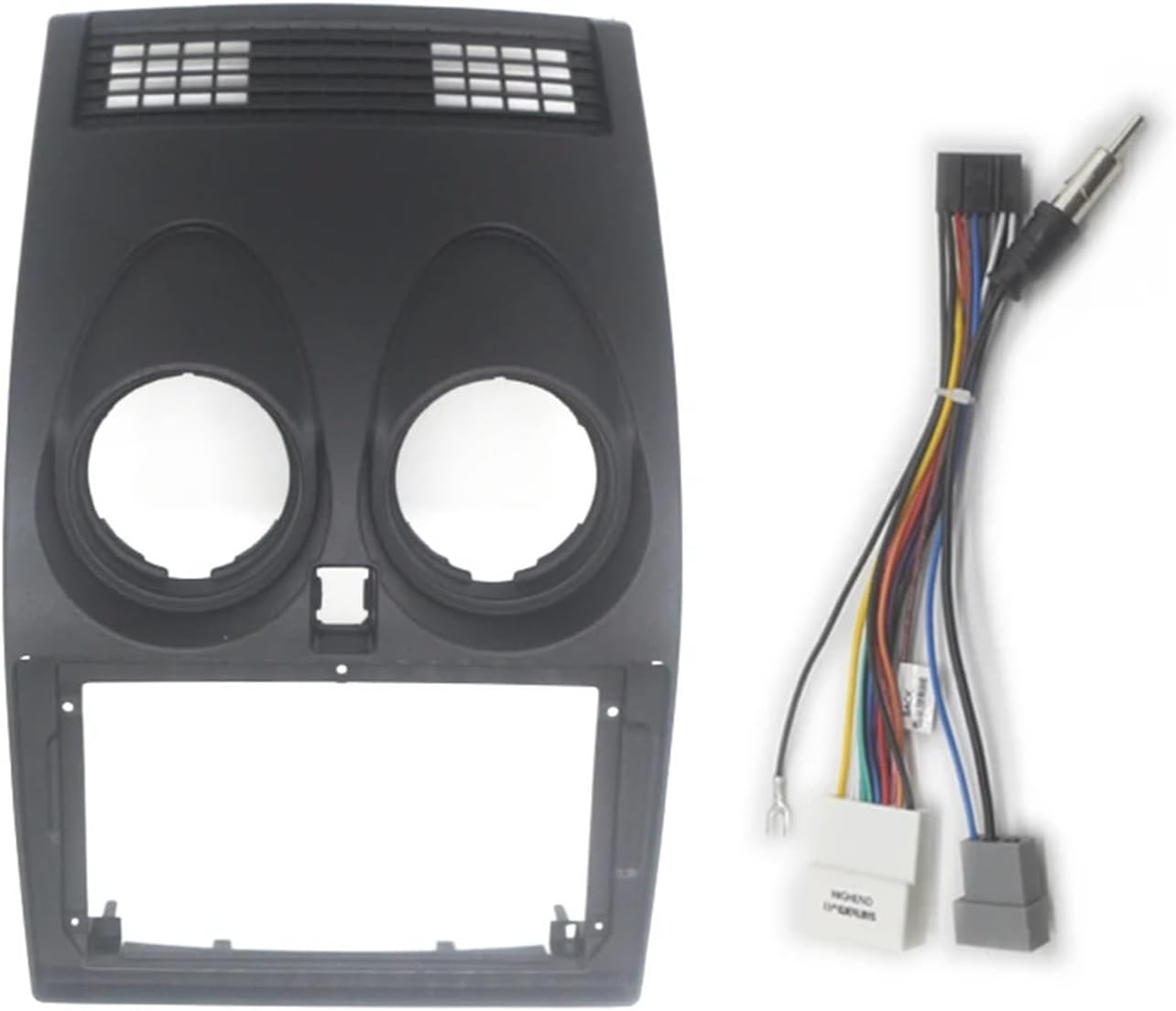 Automotive Interior Multimedia Panel 2 Car Radio Fit for Nissan Qashqai 2006-2013 Car Stereo Audio Player DVD Panel Kit Frame Center Console Holder Fashionable And Aesthetically Pleasing(Fascia and ca