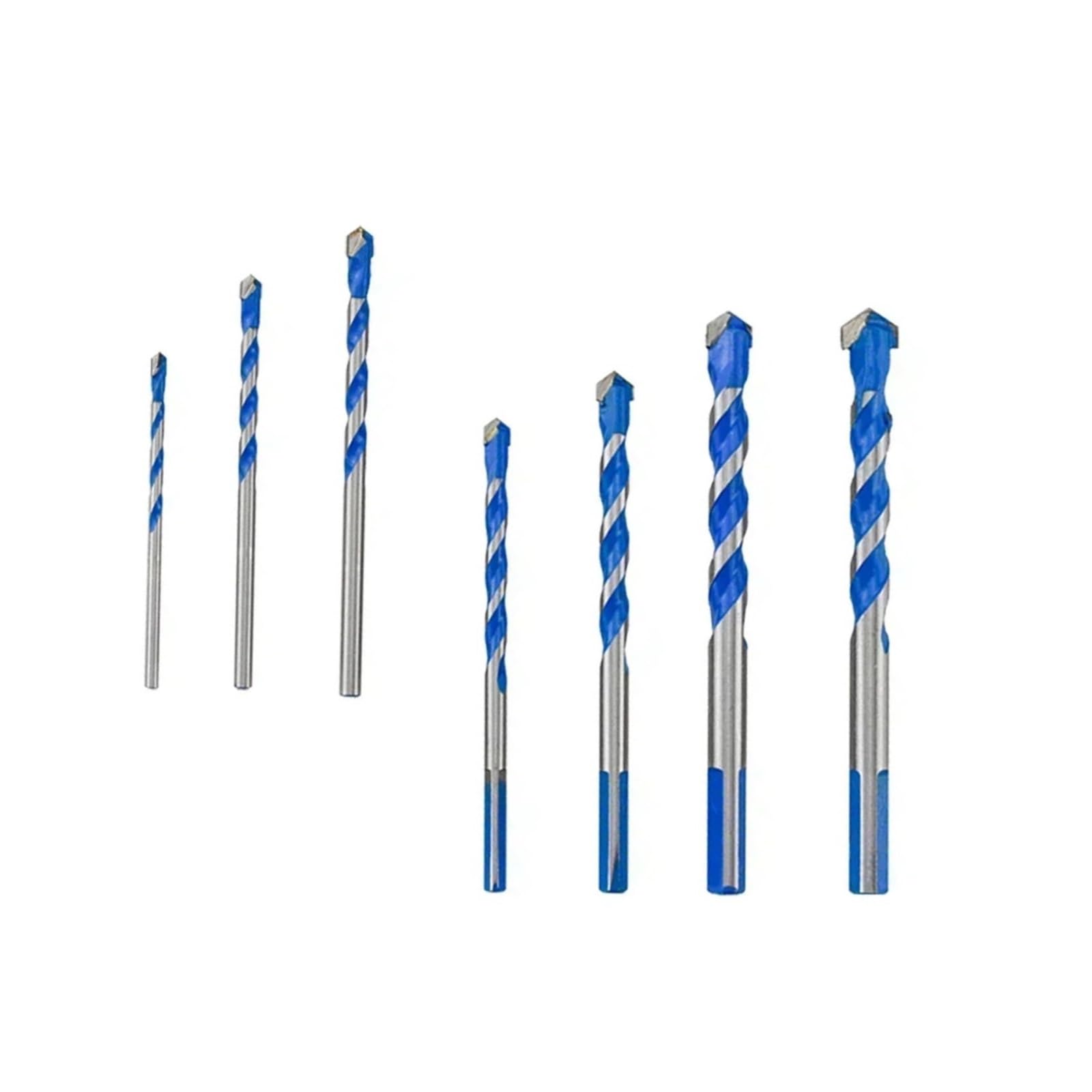 6 Pezzi 3-12mm Punta Da Trapano for Muratura In Carburo Cementato for Metallo, Porcellana, Piastrelle Di Ceramica, Calcestruzzo, Mattoni, Legno, Fresa