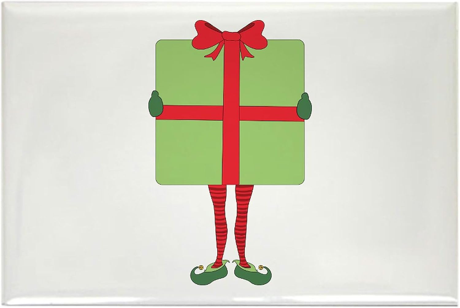 CafePress Christmas Gift Box Magnets Rectangle Magnet (100 pack)