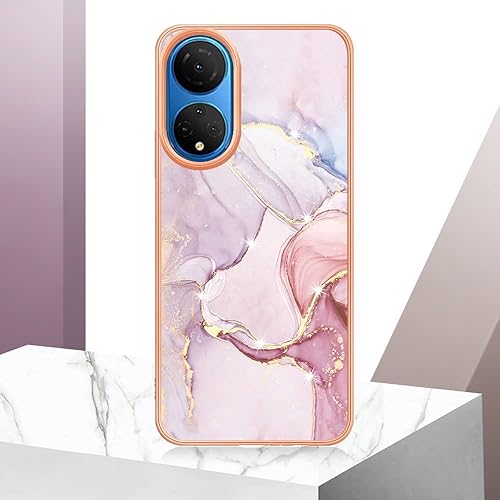 Miniatura 5 de XYX Funda compatible con Honor X7 4G CMA-LX2 CMA-LX1, TPU mármol delgado cuerpo completo elegante cubierta protectora a prueba de golpes para Honor