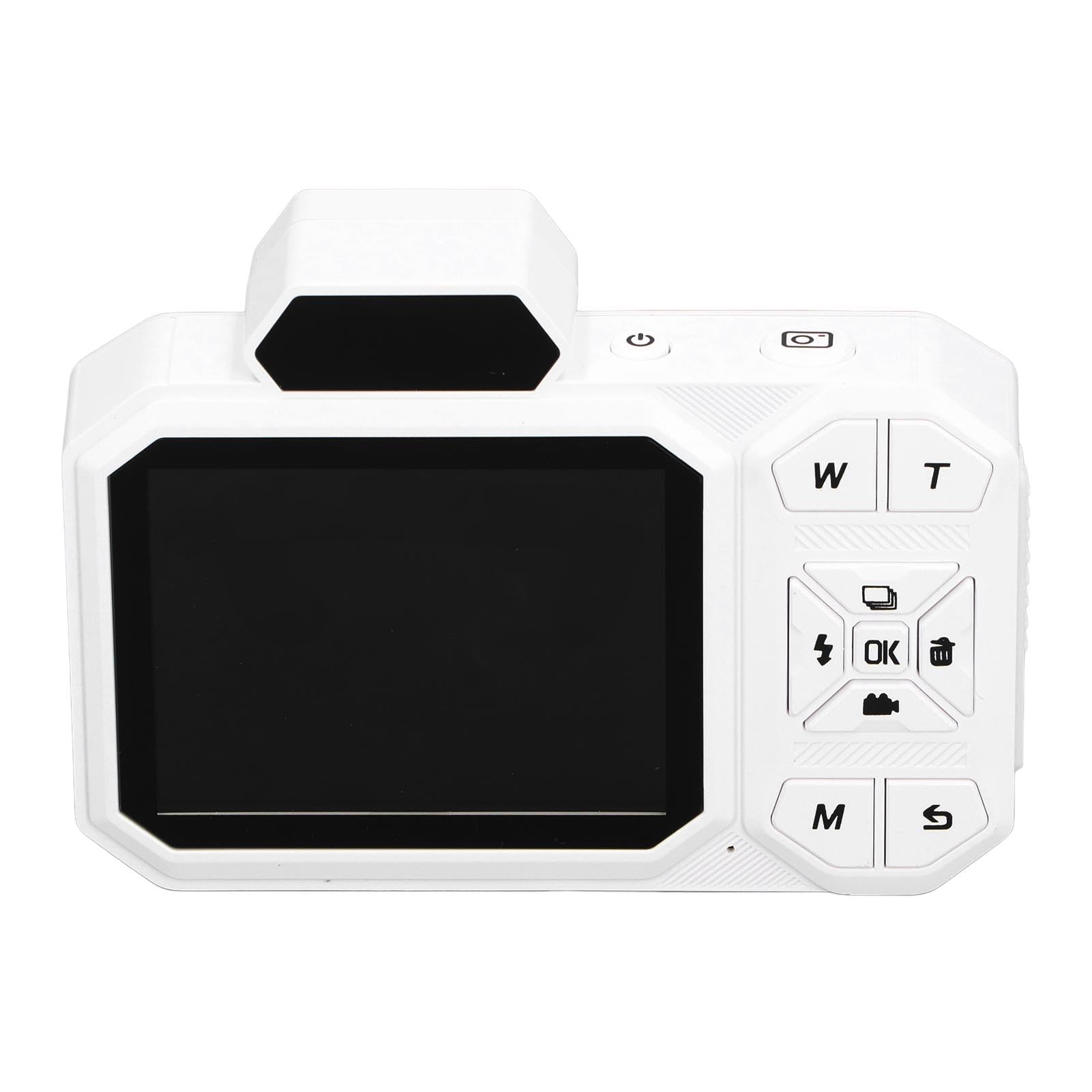 Aparat Cyfrowy, System Przeciwwstrząsowy, Wiele Filtrów, Przenośny Aparat Cyfrowy, 18-krotny Zoom Cyfrowy, Automatyczne Ustawianie Ostrości do Nagrywania życia (WHITE)