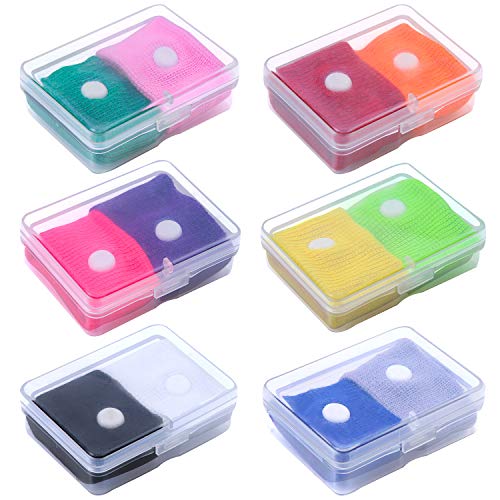 Tupa 12 Pieces Sickness Bands Anti Nausea Bands Motion Travel Sickness Bands Natural Acupressure Nausea Relief Wristbands for Car Sea Flying Trip and Morning Sickness (Assorted Colors)
