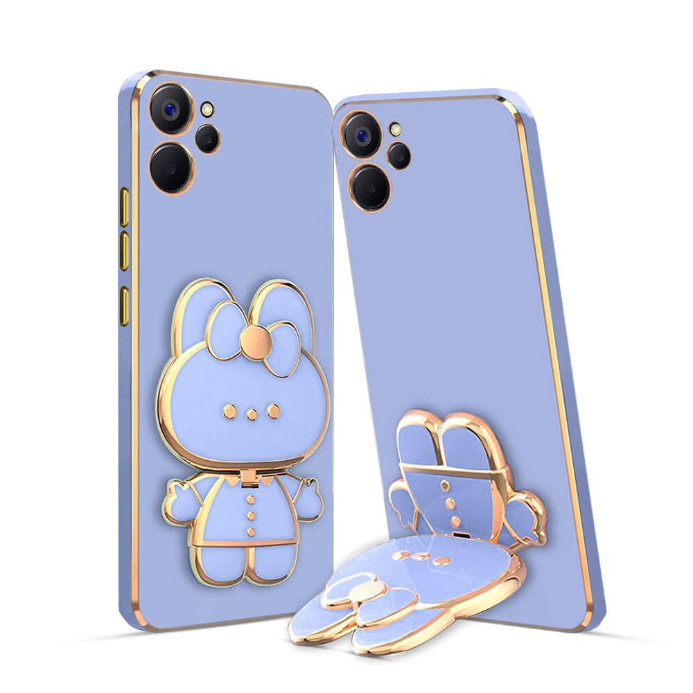 KARWAN®️ 3D Cat Back Case and Cover with Stand Compatible for Realme 9I (5G)| Stand and Mirror|Camera Protection|Electroplated|Folding Stand-Blue (B0CCLBMHWJ) Amazon Price History, Amazon Price Tracker