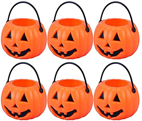 Brown Leaf Halloween Small Pumpkin Basket Candy Holder for Halloween Party Supplies Buckets 7 x 6 cm (Pack of 10) 3