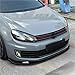Gloss Black Maxton Style Car Front Bumper Lip Spoiler Splitter Compatible With VW Golf MK6 GTI GTD Compatible With TSI TDI MPI Standard 6R R20 2009-2013(GTI GTD)