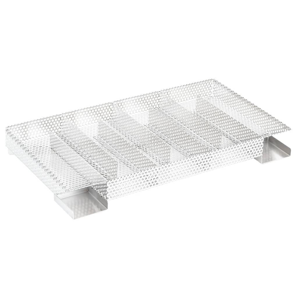 Forno affumicatore con generatore di affumicatura a freddo in acciaio zincato per carne e pesce, 44,5 x 29 x 83 cm, con termometro e finestra in vetro