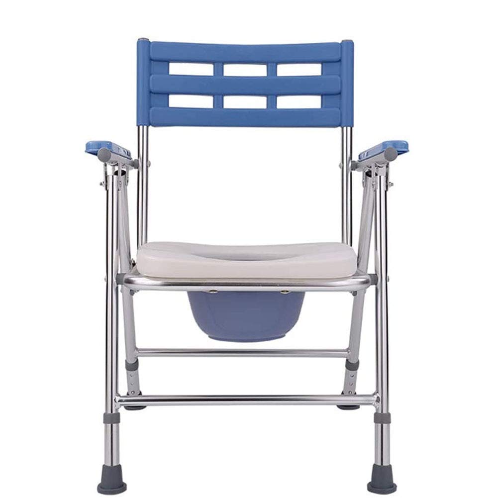 Buy Folding Commode Portable Toilet Seat, Commode Mobile Chair Transport Chair for Toilet with