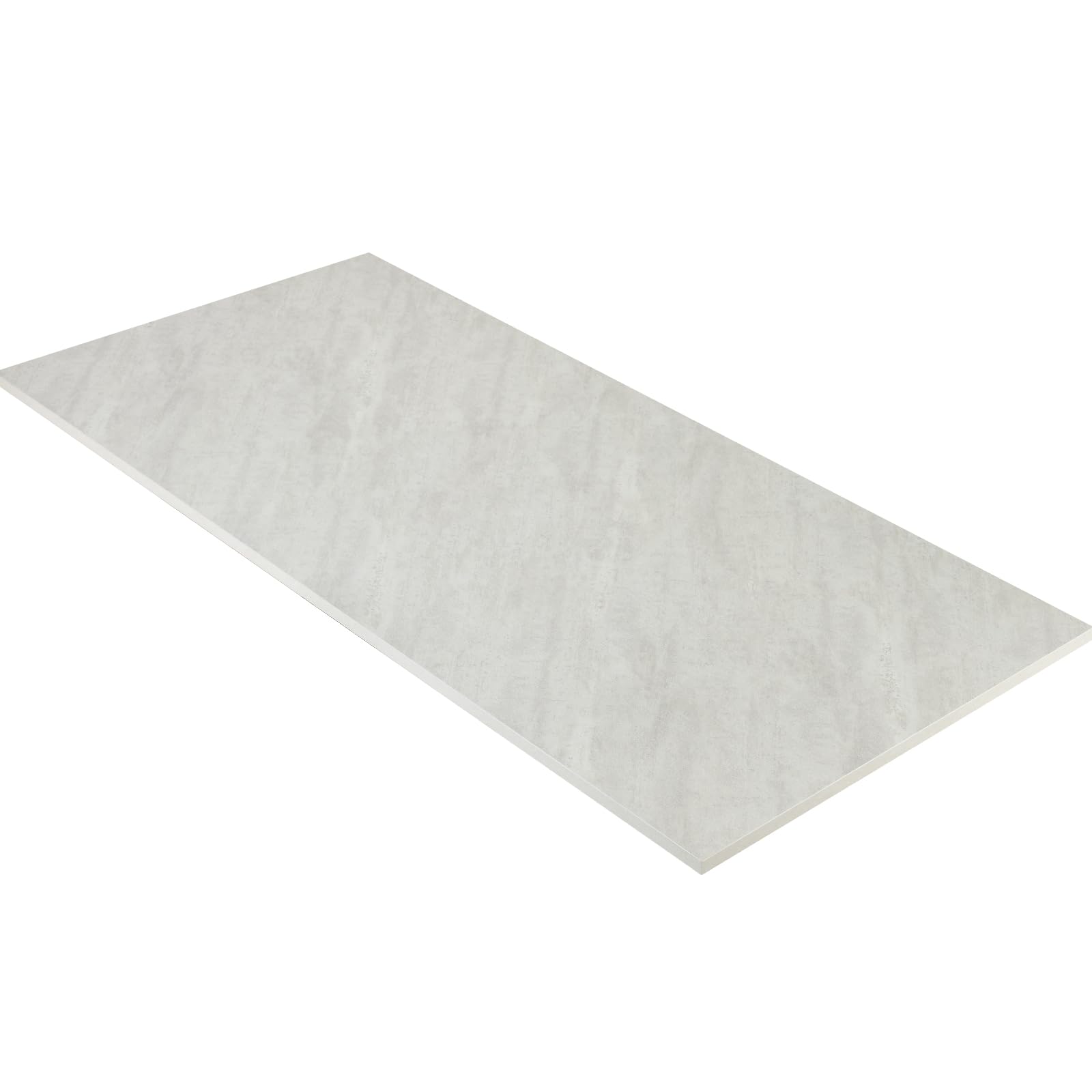 Kaboon Universal Tabletop 40"x18", Solid One-Piece Melamine Table Top, Floating Desk DIY, Home and Office,Sea Salt/White