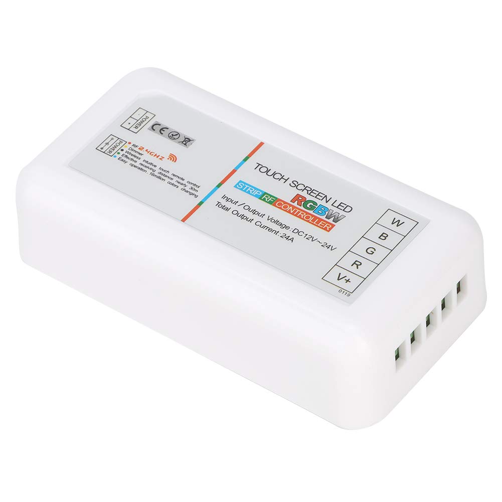 Zerodis Dimmer Hochfrequenz-Funkfernbedienung, Lichtleiste, Touch-Screen-Design, Ersatz-Fernbedienung, Passend für LED-Lichtleiste, RGB, RGBW, LED-RGBW-Controller,