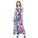 Produktbild GJHT Freizeitkleidung Für Damen Frauen-Sommer-Backless Strand-Ferien-Lange Kleid Geeignet Für Zu Hause Und Den Täglichen Gebrauch (Color : Blue, Size : L)