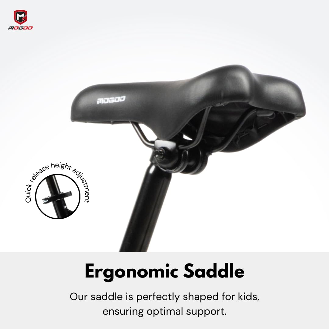 Mogoo Horizon Lightweight Magnesium Kids Bike 4-7 Years Old Boys Girls, Adjustable Height, Disc Handbrakes, Reflectors,16-Inch Bicycle w/Training Wheels