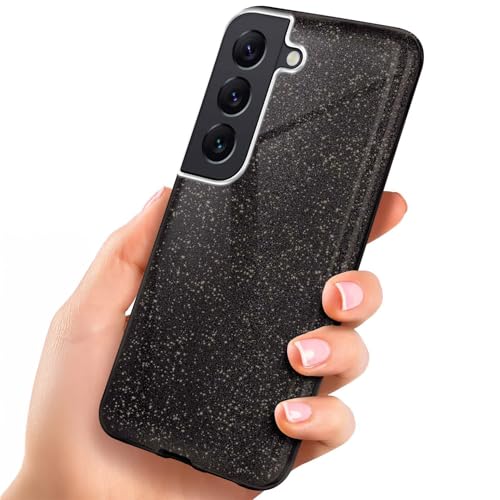 Coque Samsung S22 paillettes ONEFLOW noire protection caméra
