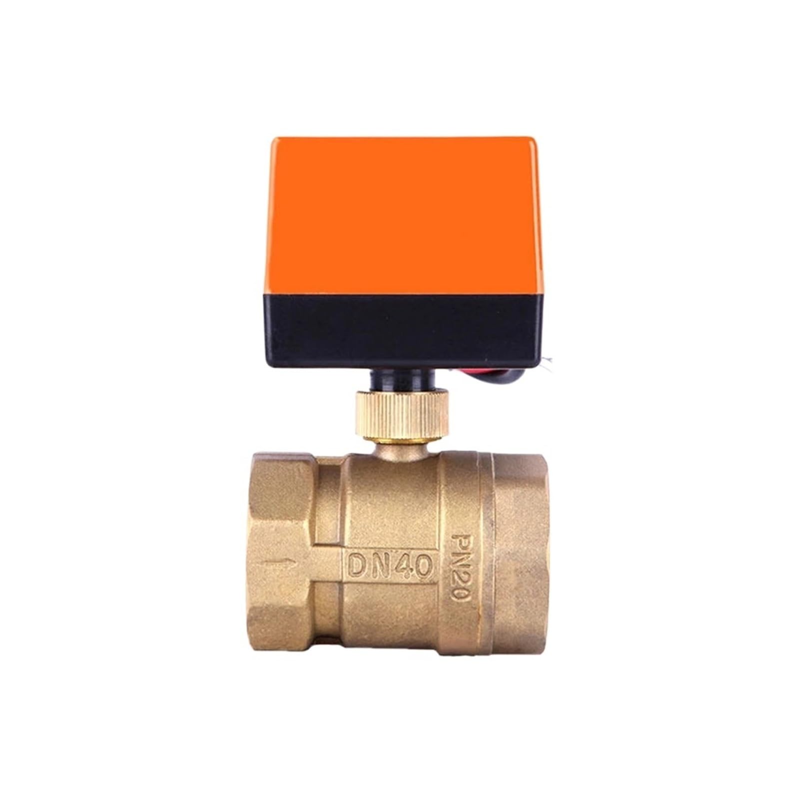 Vanne électrique DN32 motorisée 24V en laiton noble pour installation durable