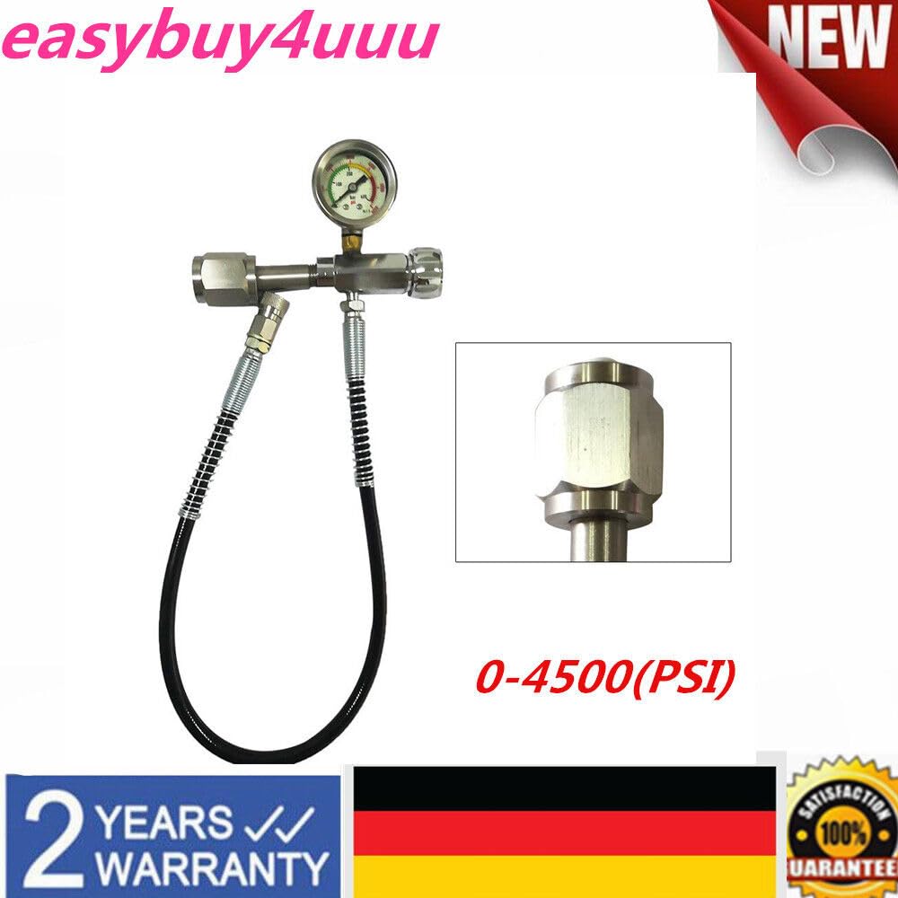 Kit de station de remplissage de paintball 4500PSI PCP - Valve de remplissage - Adaptateur de charge - Durable et fiable - Adaptateur de recharge pour pantalon