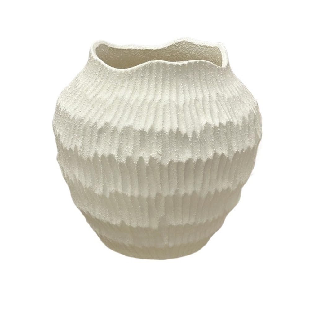 flower vase Handmade Wabi sabi Textured Coarse Pottery Vase Vintage Artistic Flower Vessel Decor Ornament