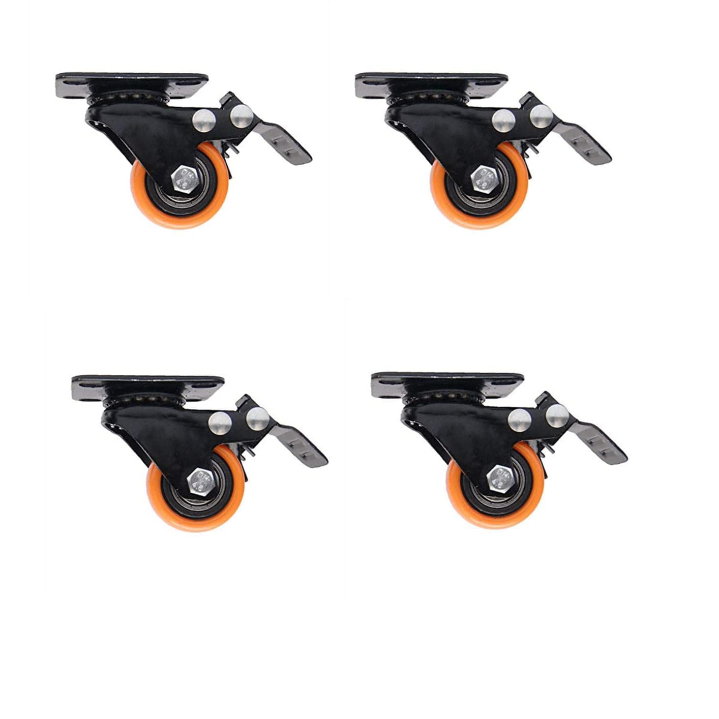 Bosney Moving Castor Wheel (1.5 Inch Orange All Locking Caster) (B0CCS45DNJ) Amazon Price History, Amazon Price Tracker