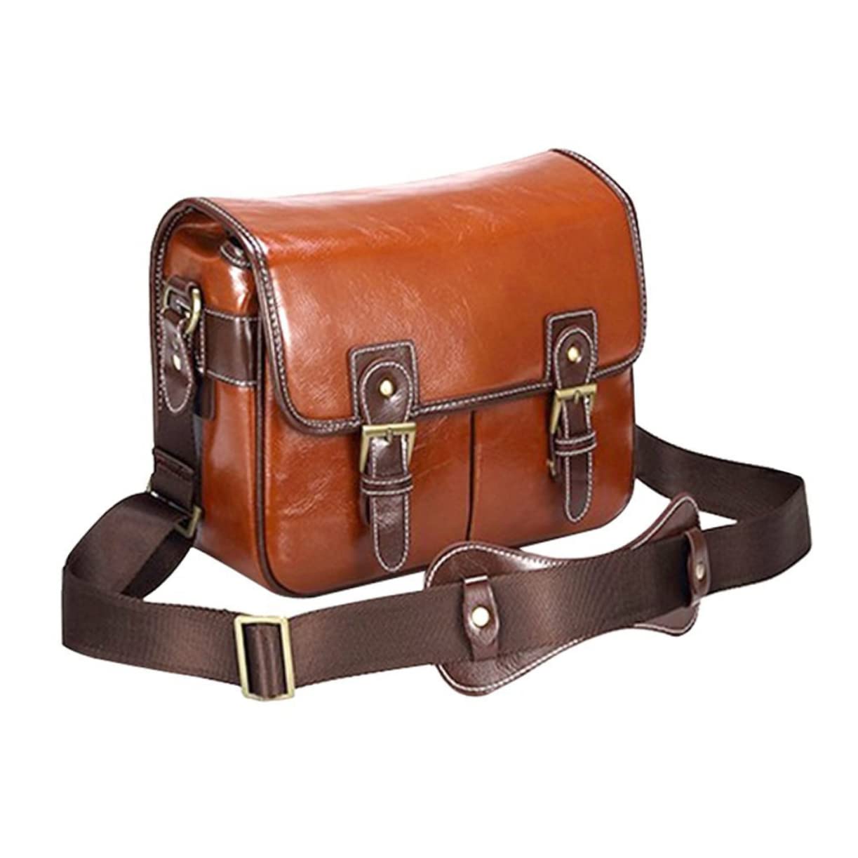 Angoily Borsa per Fotocamera in Pelle Pu Marsupio Multifunzione Divisore Interno Regolabile Tasche Esterne per Dslr Fotografia Video Viaggi Escursionismo