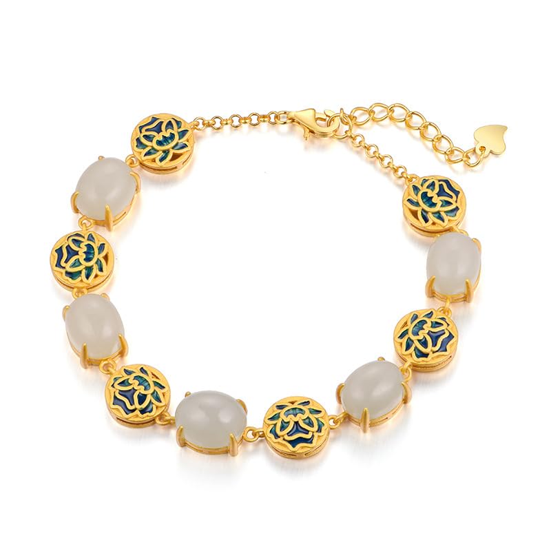 Grand bracelet en jade véritable ZXQUEGF : sublimer vos tenues de soirée