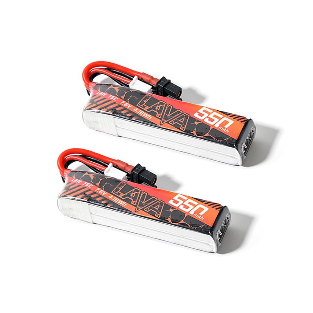 Batterie 2-4S LiHV UAV 550mAh Capacité 75C pour UAV de course rapide