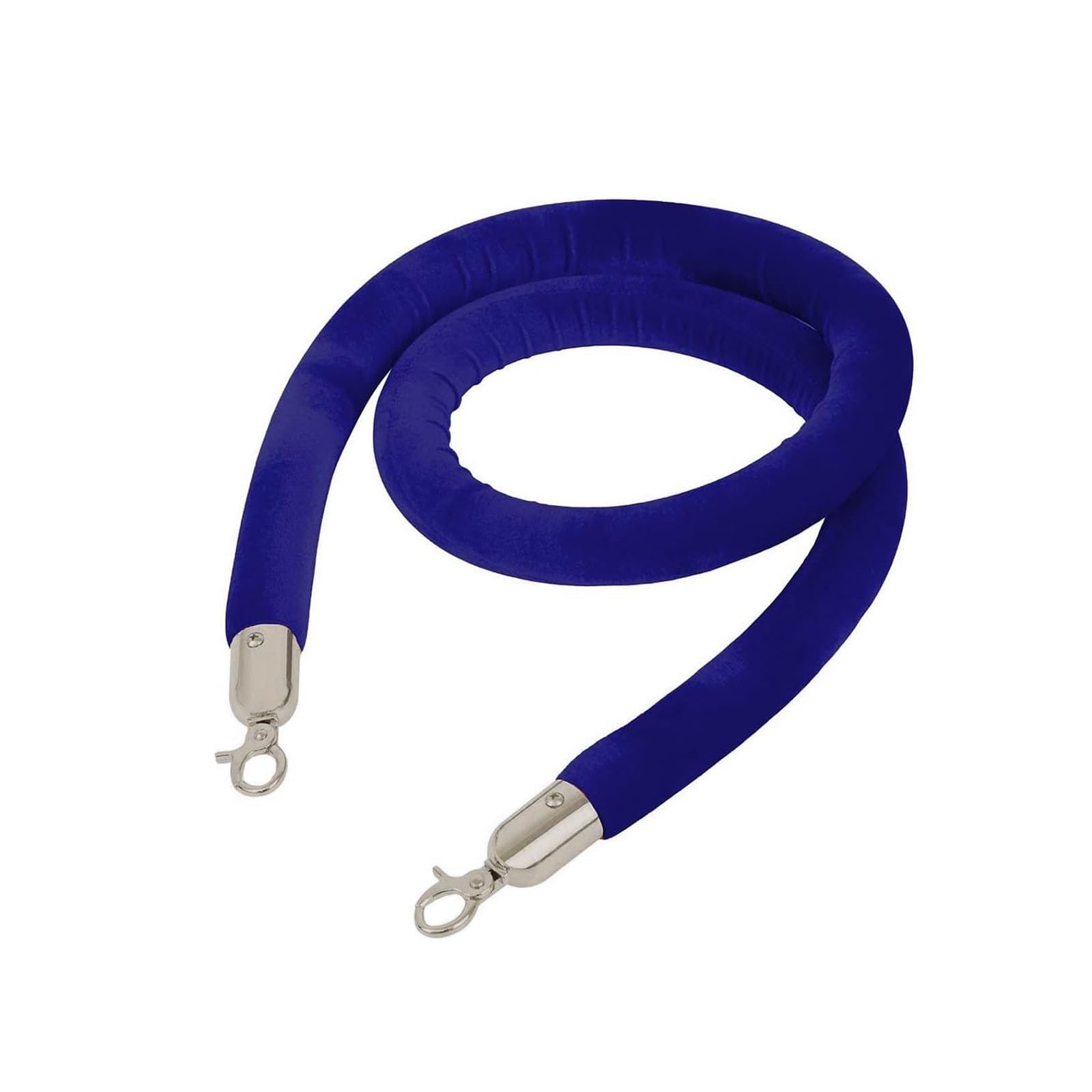 Ghkryd Blue A Barrier Rope, Stanchion Velvet Rope Barriers,Barrier Ropes For Crowd Control With Polished Snaps(,2.1M/7Ft)