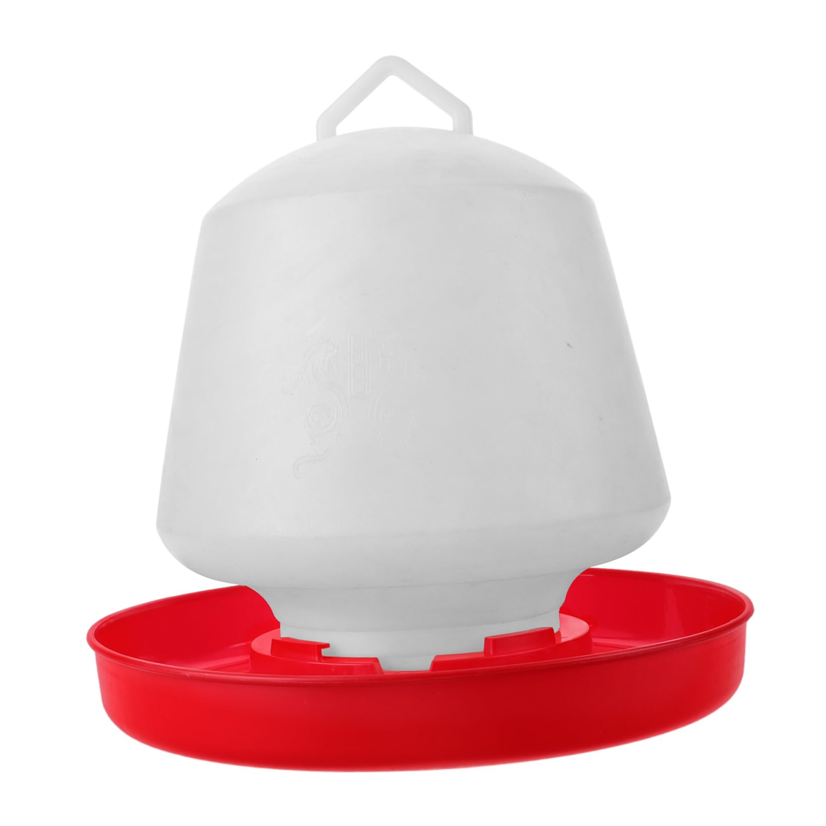 Comedero para Aves de Corral Blanco de Plástico, Forma de Trough | Uso Exterior, Diseño Creativo, Fácil de Limpiar, Gran Resistencia, Apto para Palomas y Gallinas