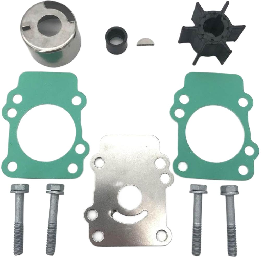 Kit di riparazione della girante della pompa dell'acqua compatibile con motori fuoribordo da 9,9 HP e 15 HP. Sostituisce i codici 18-3148, 46-84277T, 46-84277M