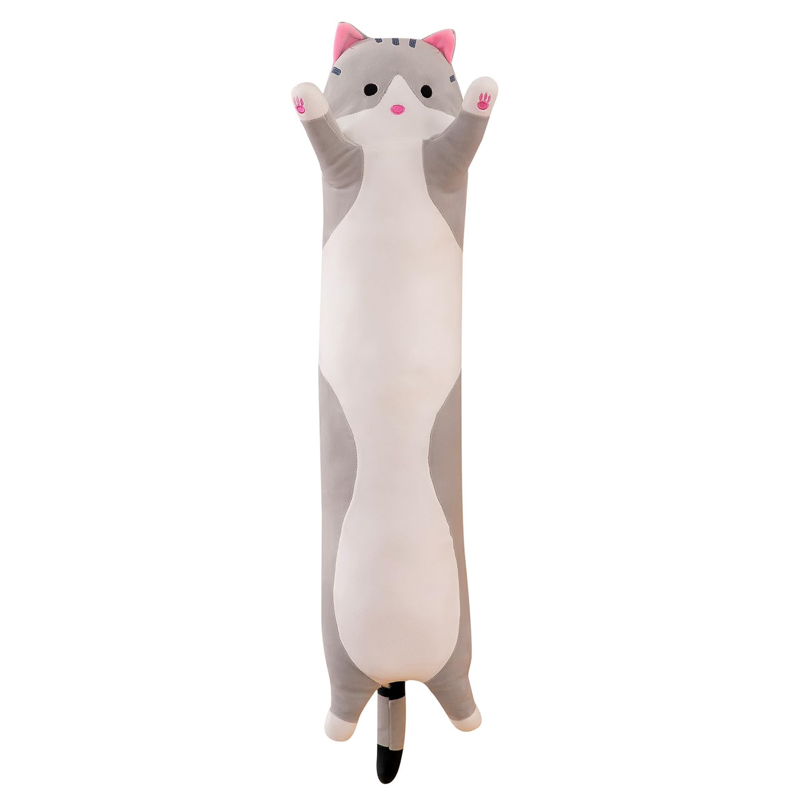PORUPAEL Long Cat Plush Sleeping Pillow 20''/50cm, Long Cat Plush Body Pillow Cute Kitty Sleeping Throw Pilow for Boys and Girls - Image 2