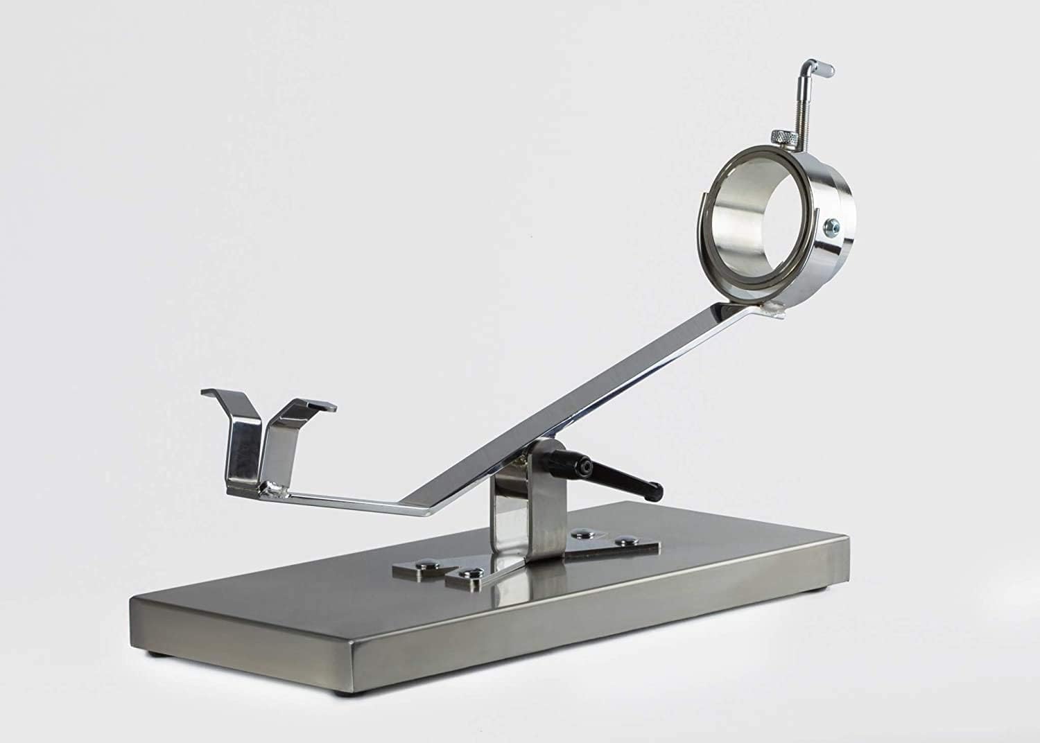 BRICOMIRAS JAMONERO BASCULANTE GIRATORIO CON BASE INOXIDABLE. SOPORTE JAMONERO IDEAL USO DOMÉSTICO Y PROFESIONAL (Inoxidable solo)