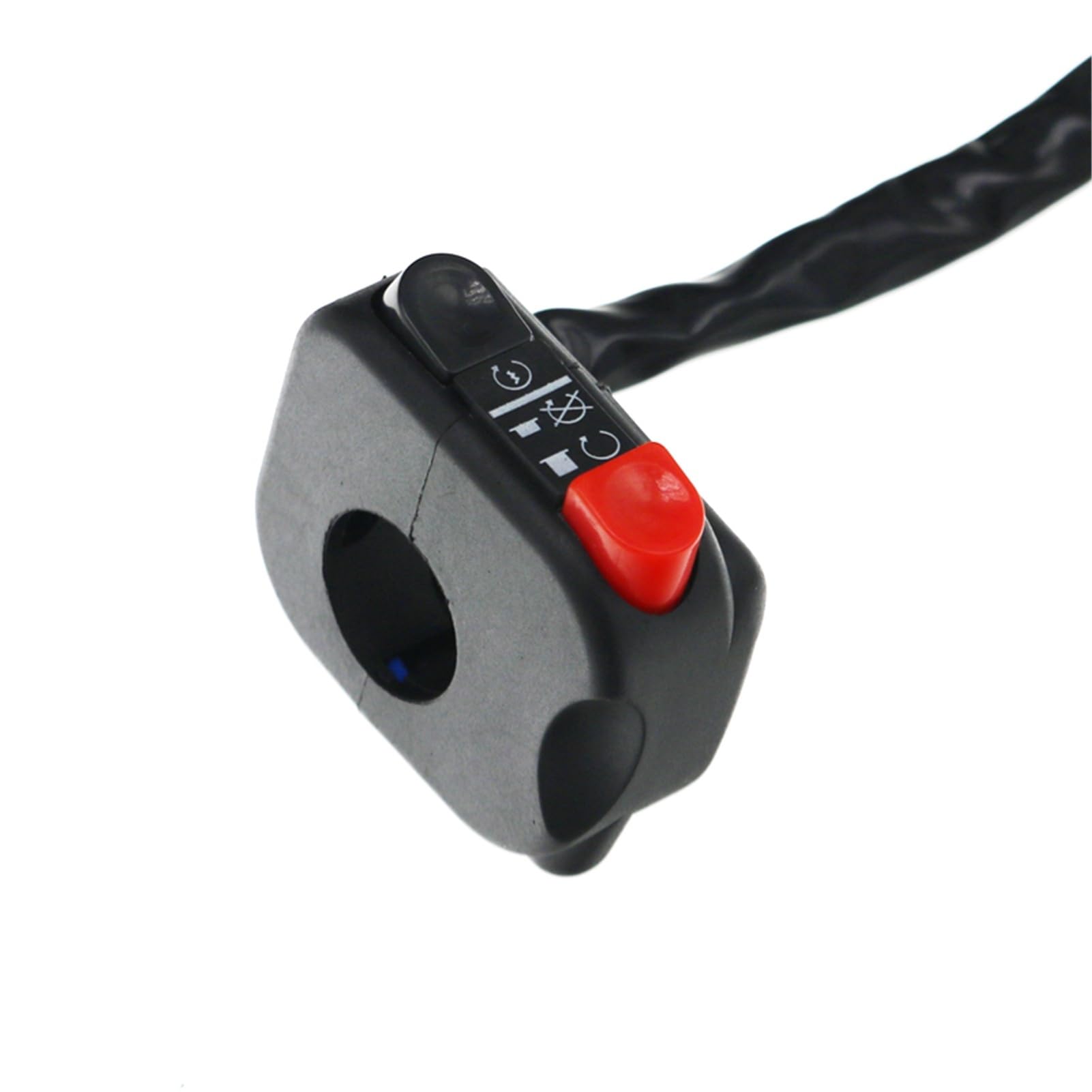 Interruptor controlador de manillar de arranque 22mm con boton de bocina moto derecho 8