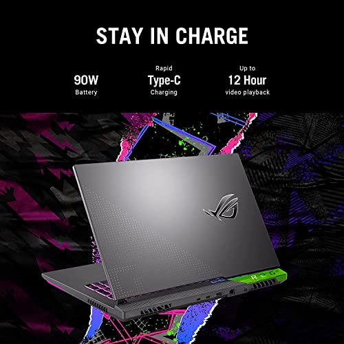 Image of ASUS ROG Strix G15 (2022), 15.6 inch(39.62 cms) FHD 300Hz /3ms, AMD Ryzen 7 6800H, RTX 3060 6GB Graphics, Gaming Laptop (16GB /1TB SSD /90WHrs Battery /Windows 11 /Office 2021 /Green /2.3 kg), G513RM-HF274WS
