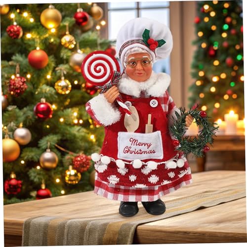 Figurines de Noël Père Noël debout Gcroet maison - 8