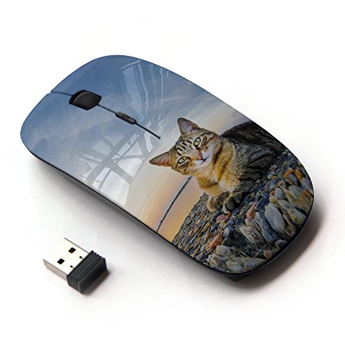 KOOLmouse [ Optical 2.4G Wireless Mouse ] [ House Cat Nature Sunset Shorthair