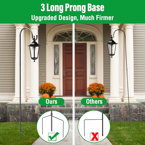 Image of GOFORWILD 2 Pack 33 Inch Metal Shepherd Hooks for Bird Feeder Outdoor